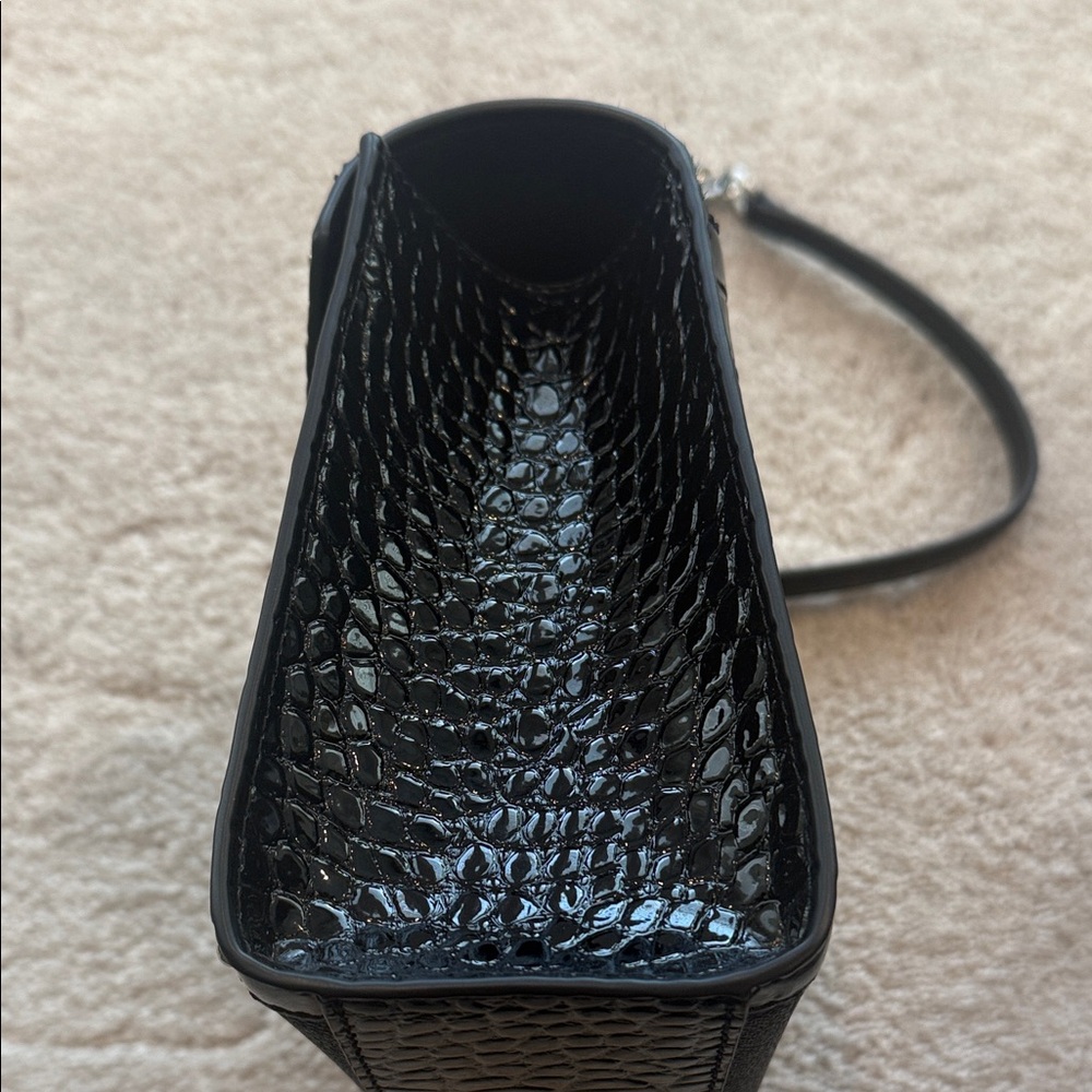 Michael Kors Black and Gray Leopard Print Crossbody Bag - Picture 8 of 9